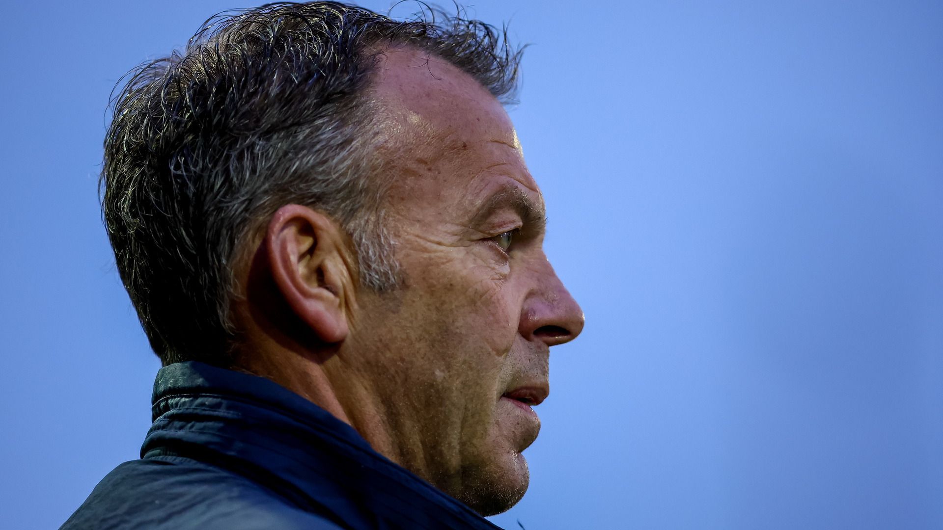 Trainer Jan-Piet Bosma fan Harkemase Boys
