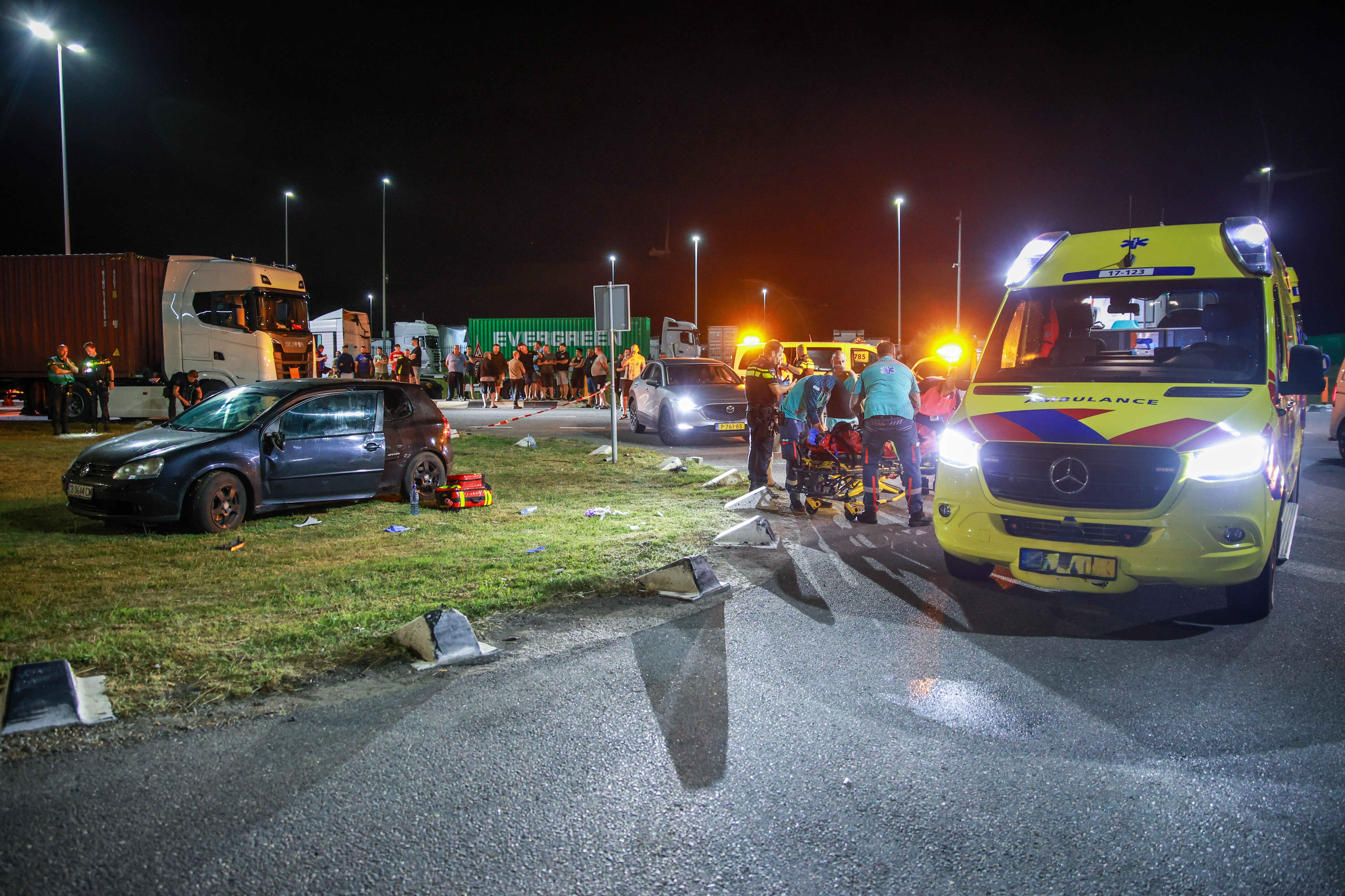 De bestuurder van de auto, een 41-jarige Bulgaar, is aangehouden.