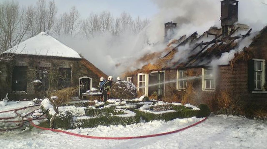 Woonboerderij brand