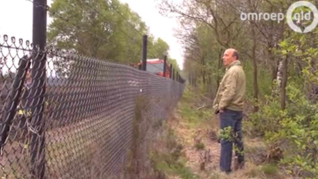 Veel mensen nemen een kijkje in en bij park De Hoge Veluwe om met eigen ogen de schade te zien die de brand van gisteren heeft aangericht.