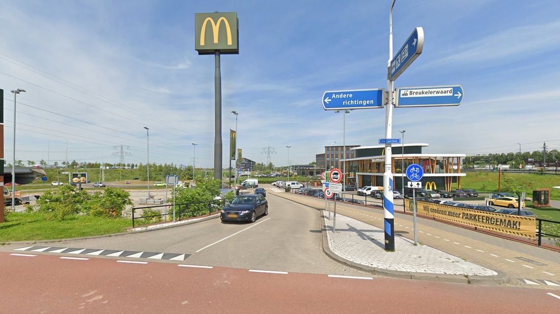 De vestiging van de McDonald's in Breukelen.