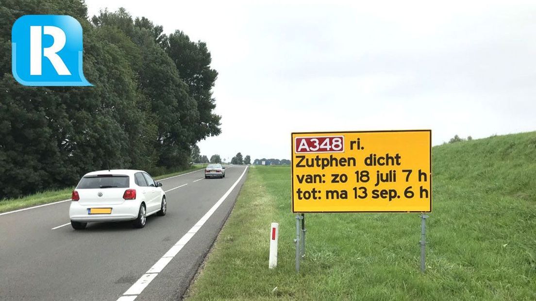 Groot onderhoud aan A348 van start