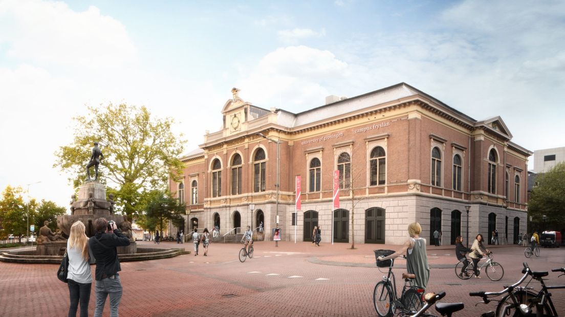 Het ontwerp van de Campus Fryslân in Leeuwarden
