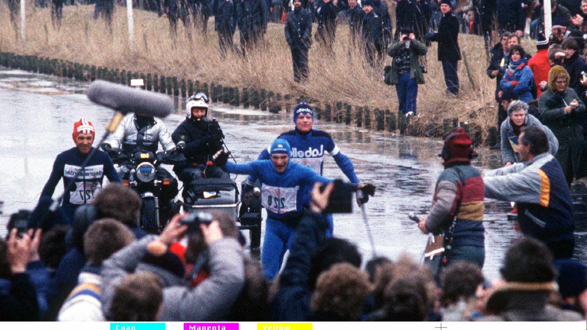 Evert van Benthem komt yn 1985 as earste oer de finish