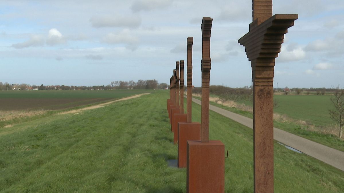 Leerlingen maken kunstwerk als eerbetoon aan omgekomen Amerikanen bij Brouwershaven