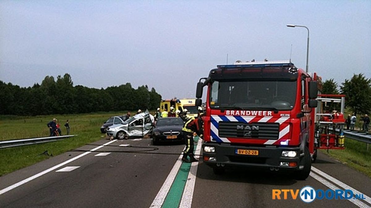 Ernstig ongeluk op N33 bij Appingedam