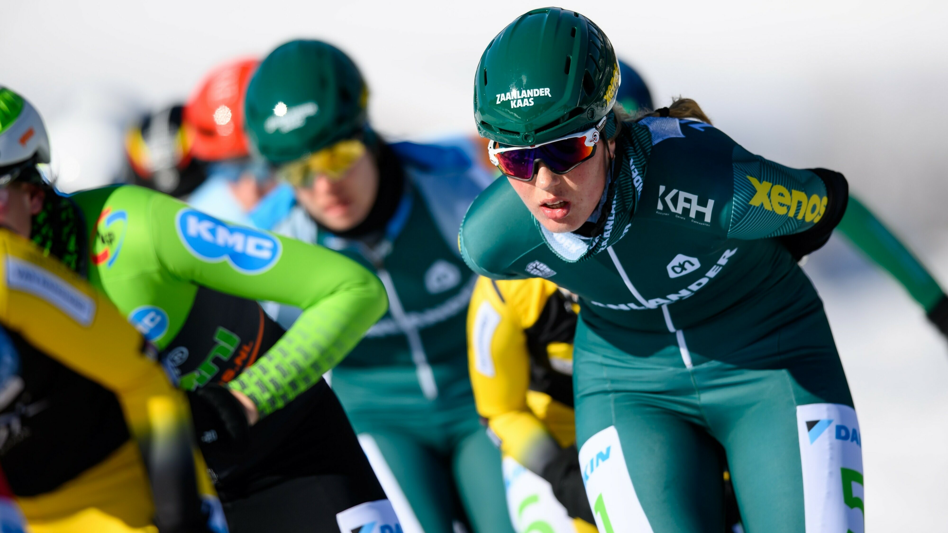 Maaike Verweij grijpt net naast podium bij eerste marathon op natuurijs