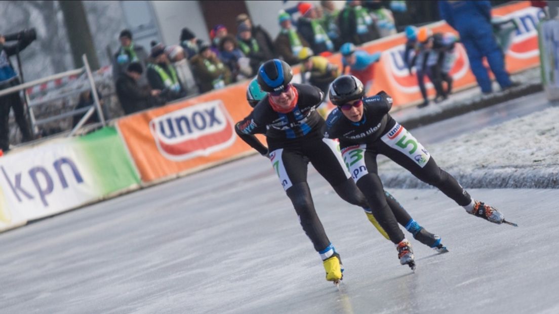 In januari werd de eerste marathon in Noordlaren verreden (Rechten: kim Stellingwerf/RTV Drenthe)