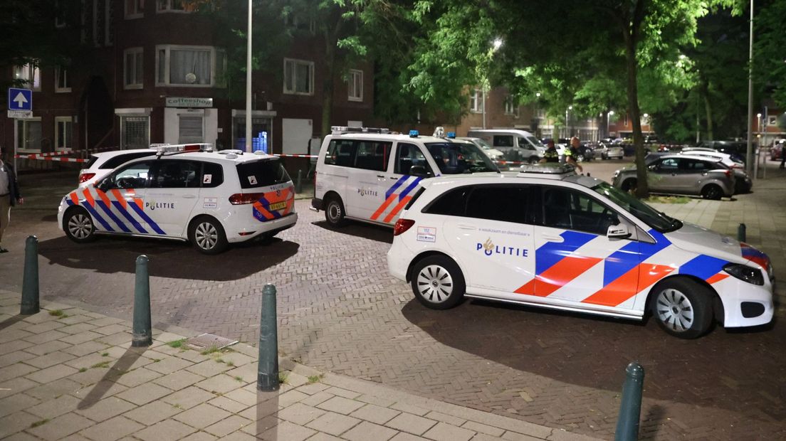 De straat werd enige tijd afgezet