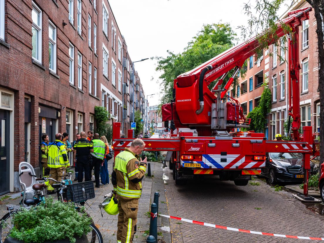 De brand aan de van Heusdestraat woedde op de derde etage van een appartementencomplex