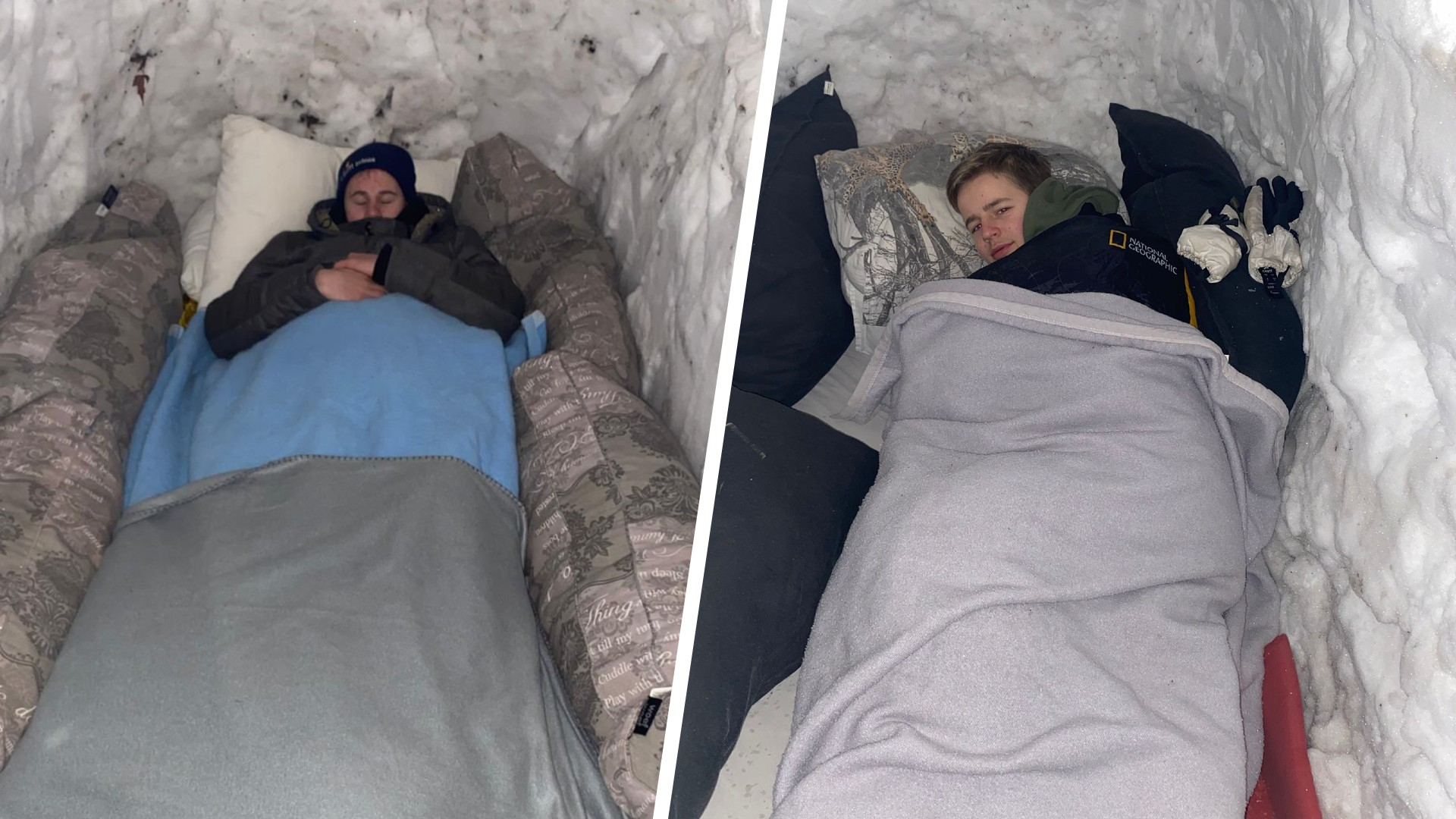 Met een iglo-overnachting haalden deze Veenendaalse broers duizenden euro's op