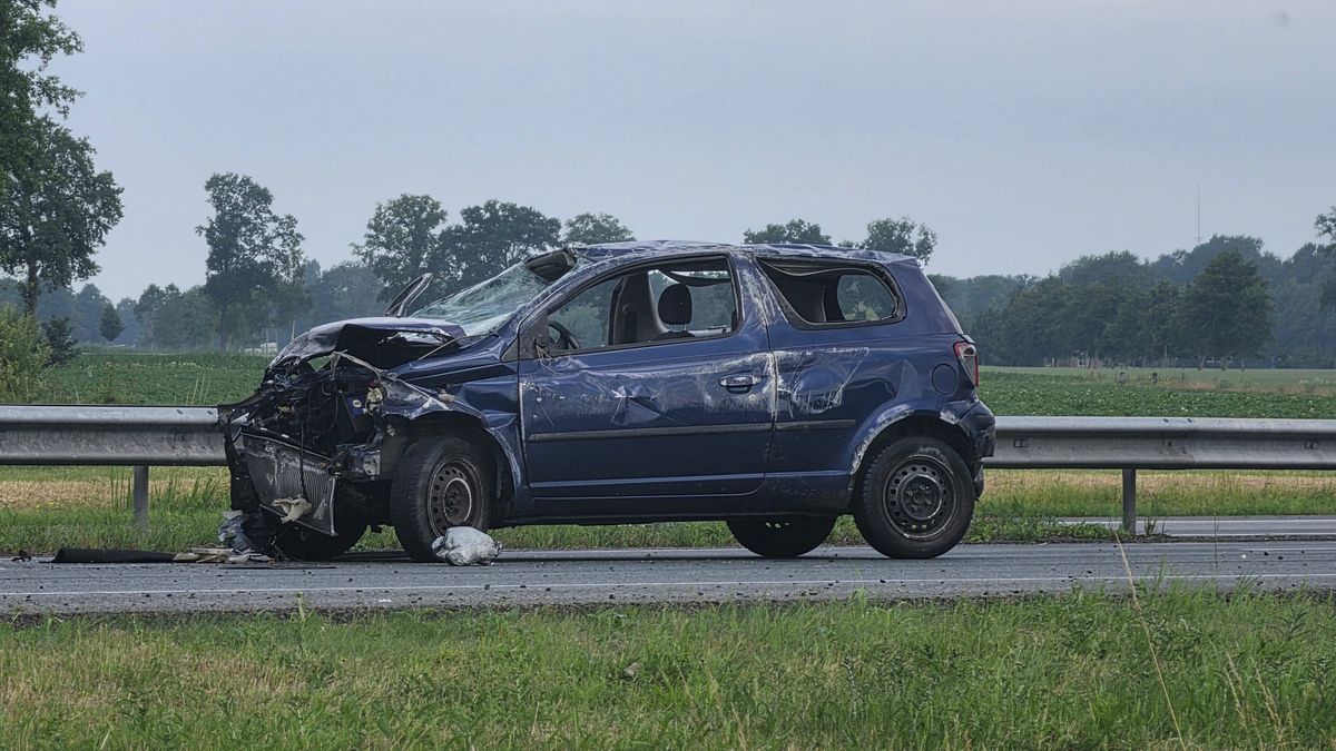 Forse file na aanrijding op A28 bij Rouveen
