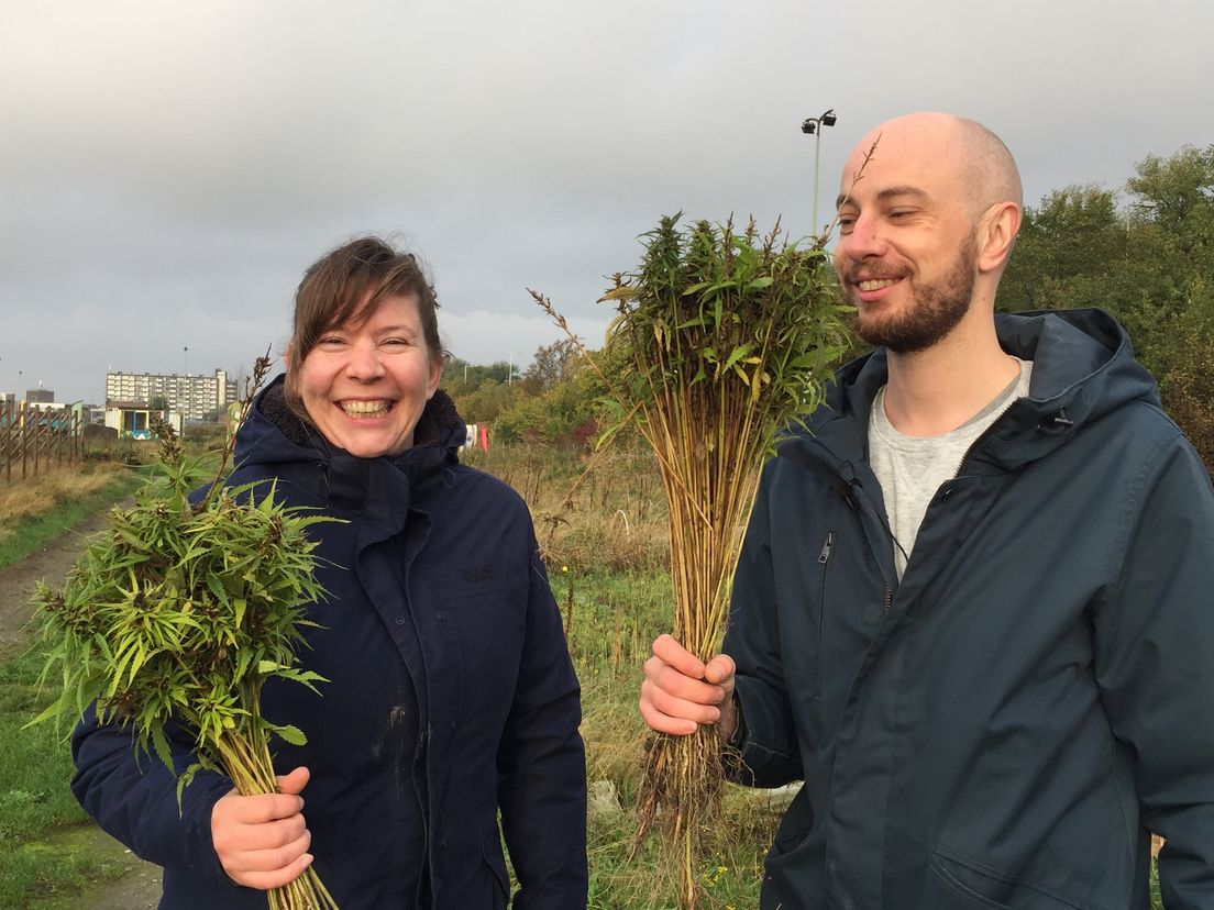 De duurzame initiatiefnemers Sanne Pelt en Joost van der Waal