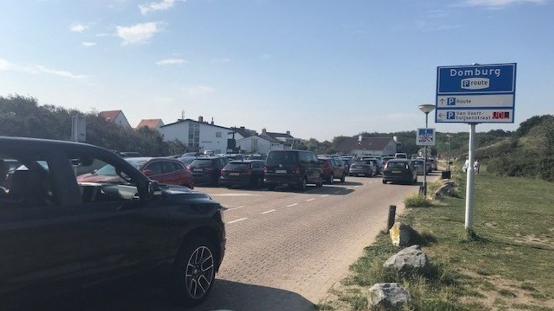 Parkeerterrein in Domburg