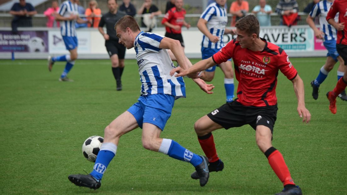 Beeld uit de wedstrijd Arendskerke tegen Yerseke