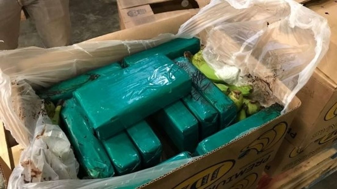 Cocaïne in een doos met bananen in de haven van Vlissingen