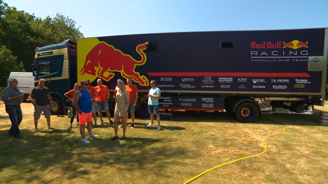 De truck in volle glorie