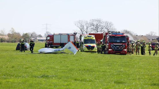 Gewonde bij ongeluk met zweefvliegtuig in Lemelerveld.