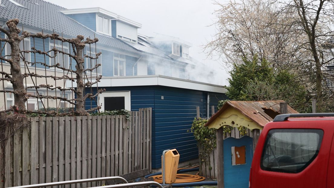 Er stond flink wat rook in de achtertuinen