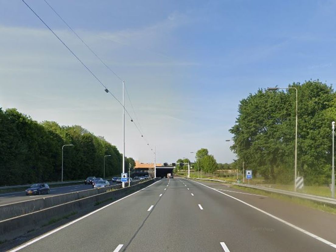 De A29 bij de Heinenoordtunnel.
