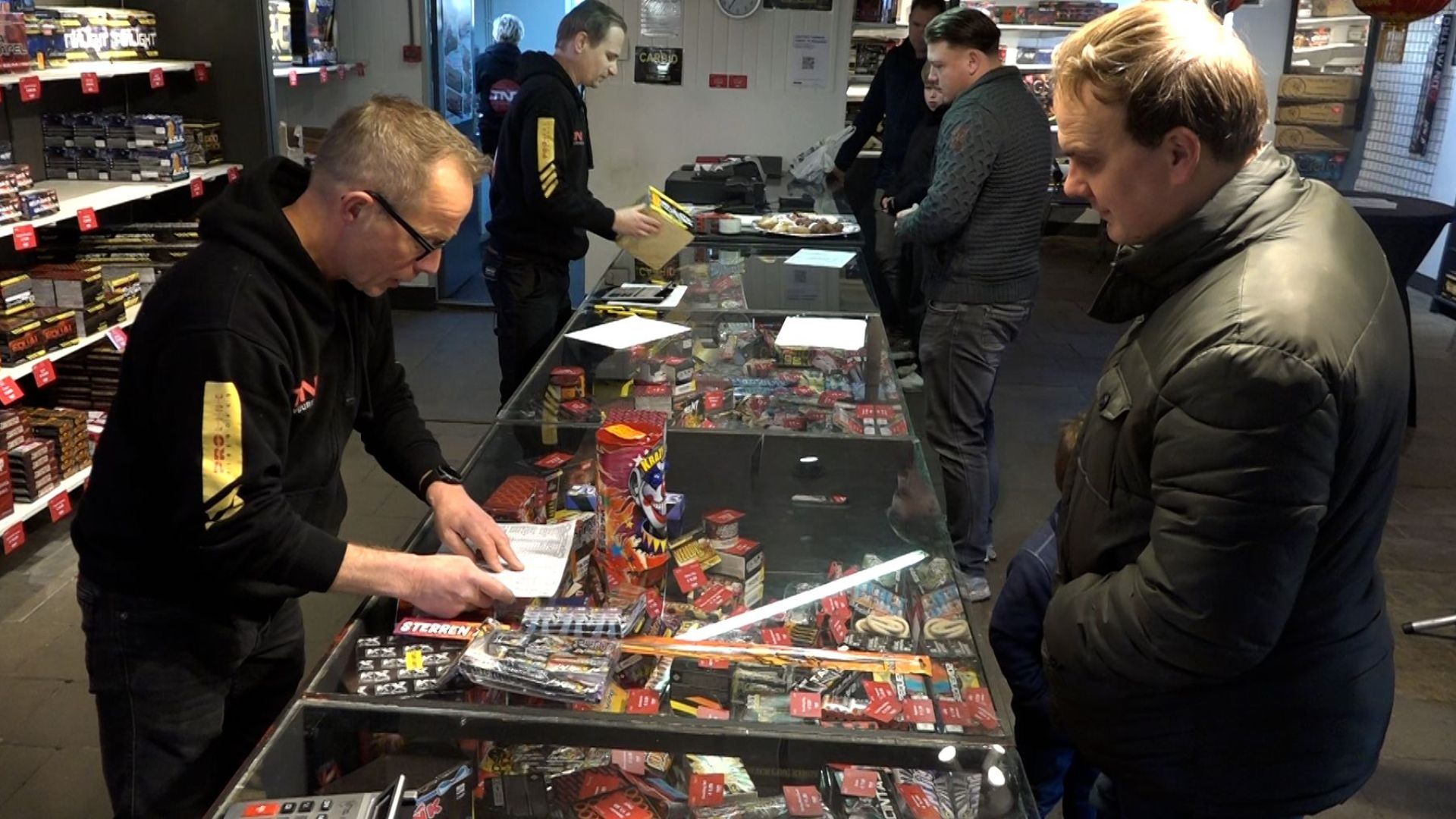 Vuurwerkverkoop in Doetinchem.