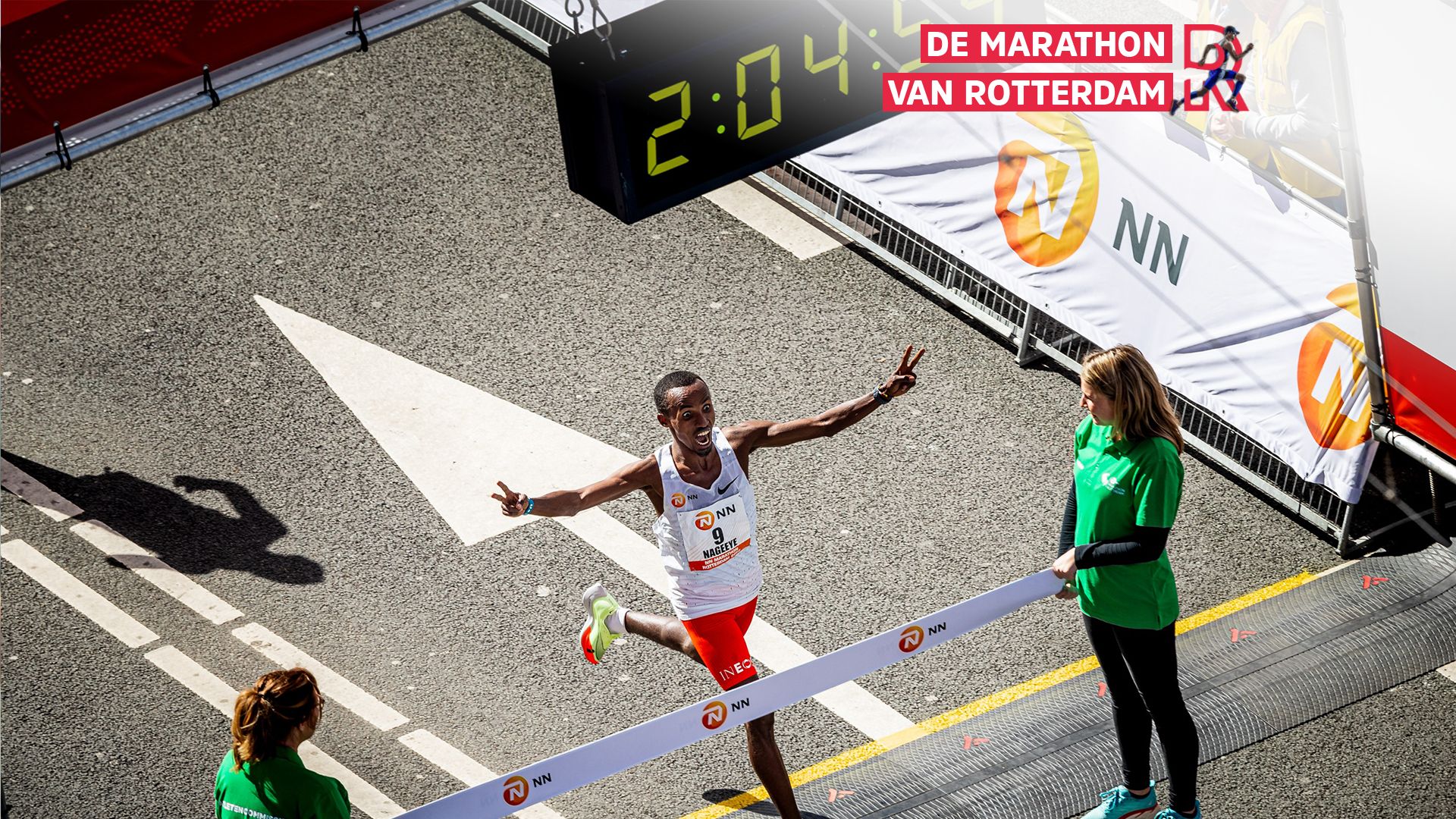 Abdi Nageeye won de NN Marathon van Rotterdam van 2022