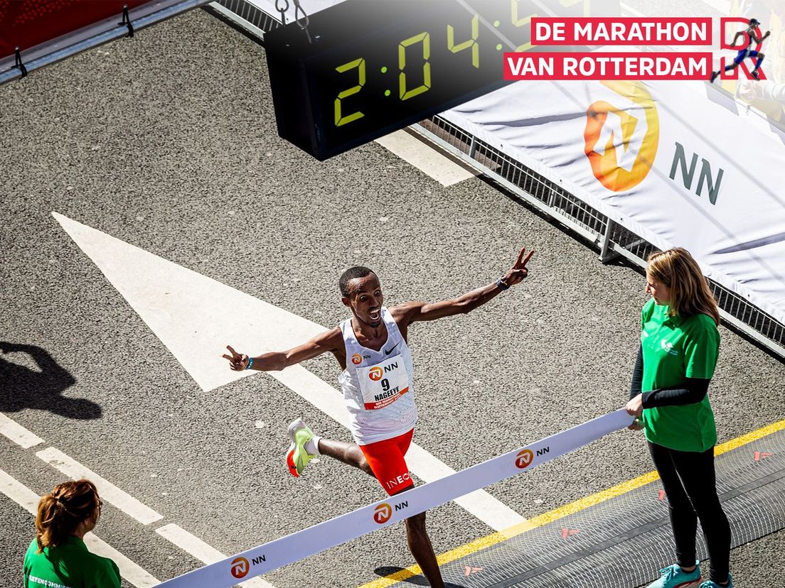 Abdi Nageeye wint de Marathon van Rotterdam