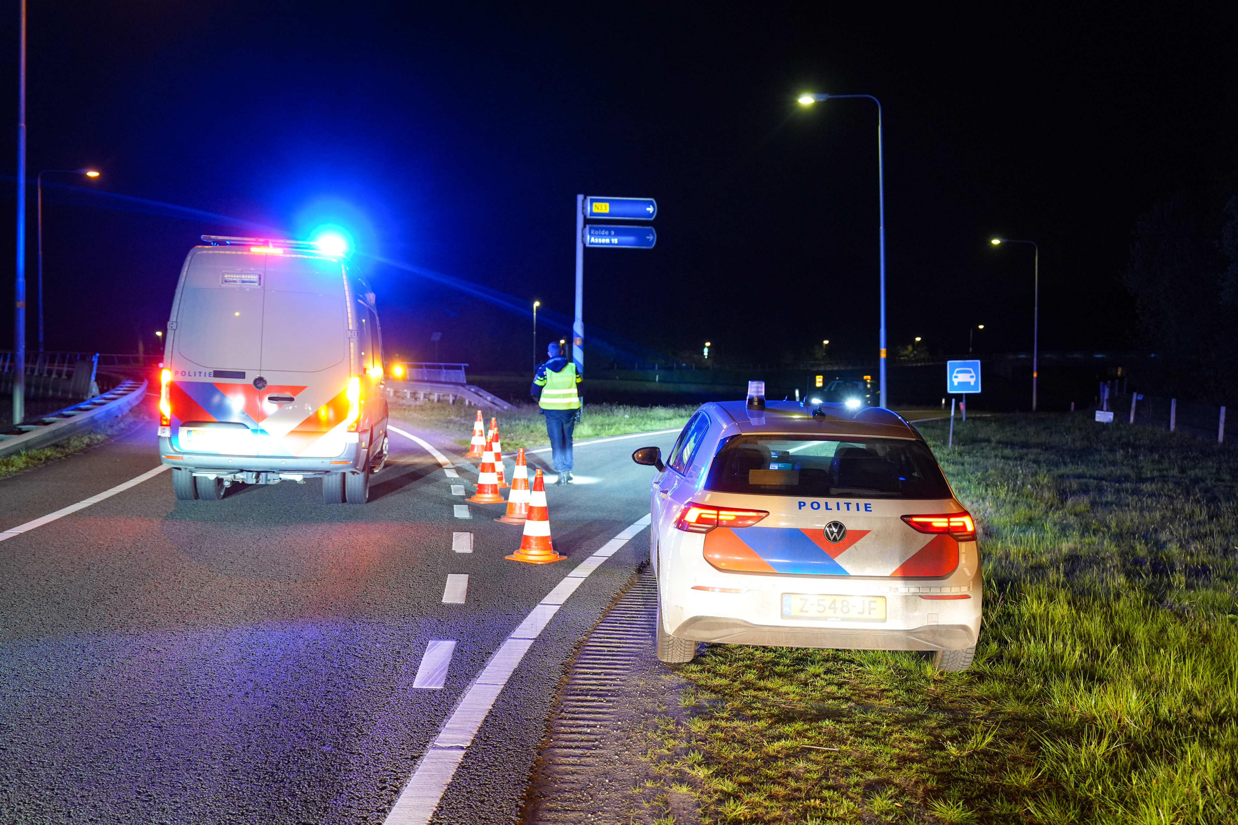 Motorrijder ernstig gewond bij ongeluk op N33.