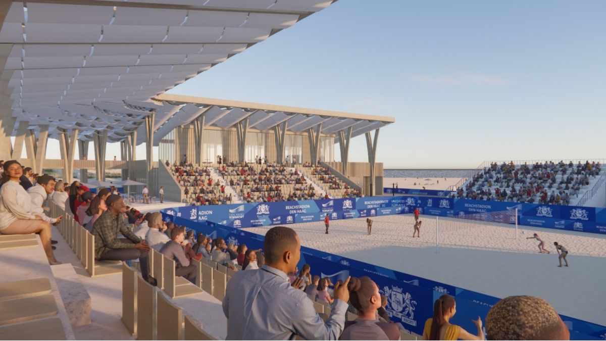 Strand Scheveningen krijgt waarschijnlijk permanent sportstadion