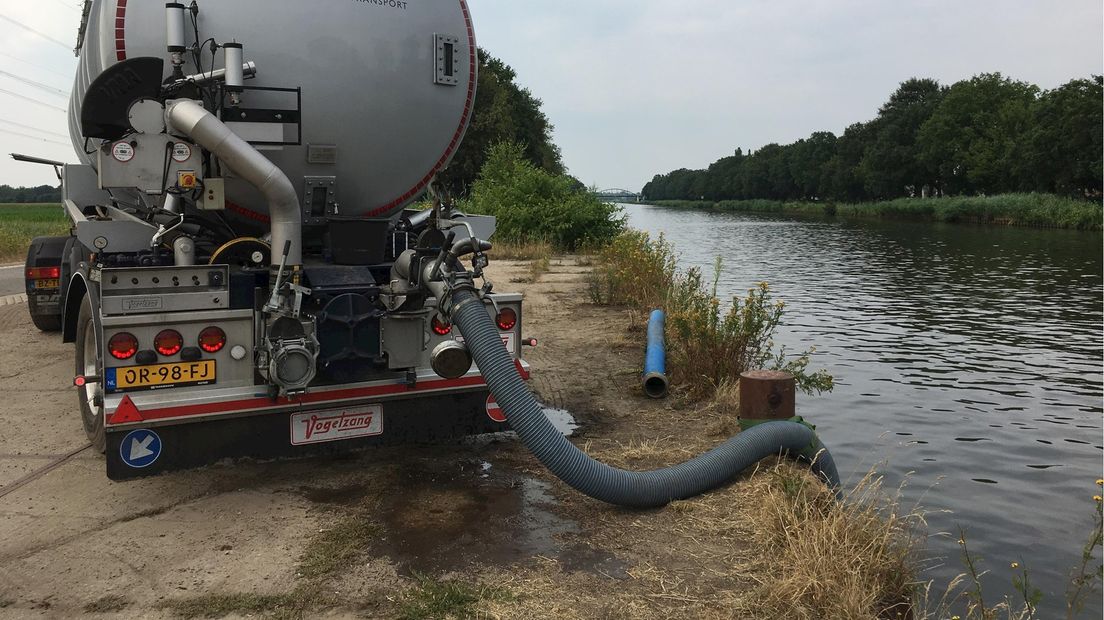 Water pompen uit zijtak Twentekanaal al verboden