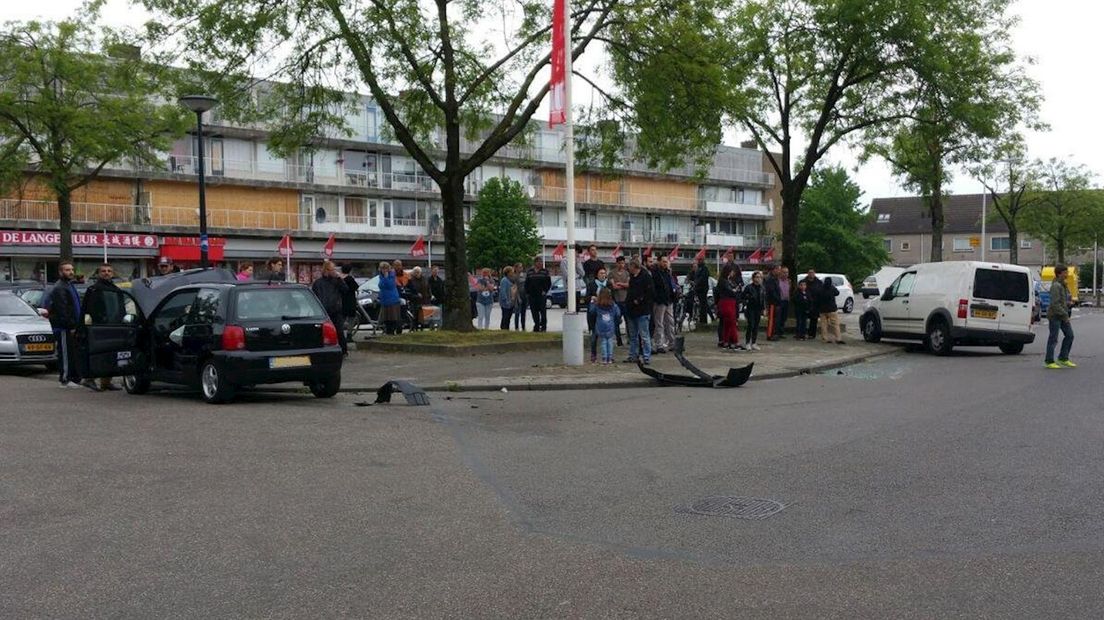 Twee mensen raakten gewond bij het ongeluk