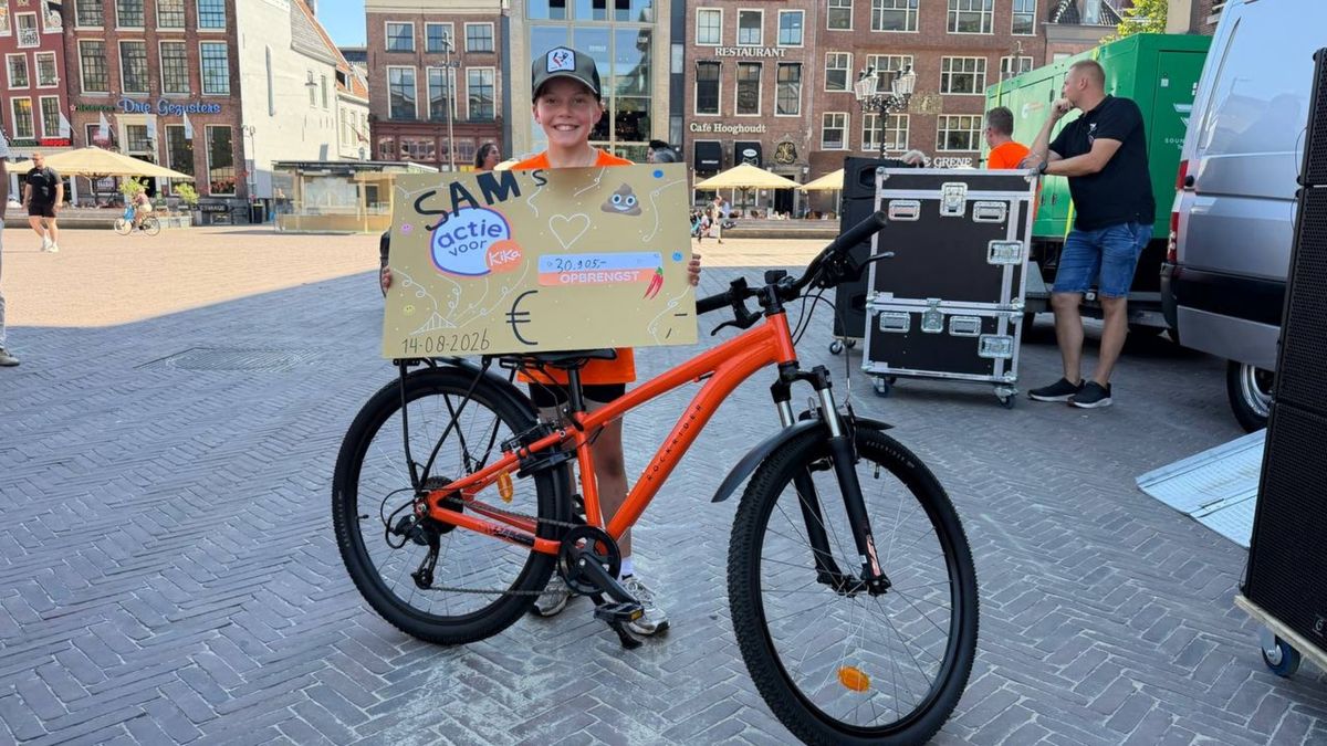 Na verlies van beste vriend aan leukemie fietst Sam (11) van Maastricht naar Groningen voor KiKa