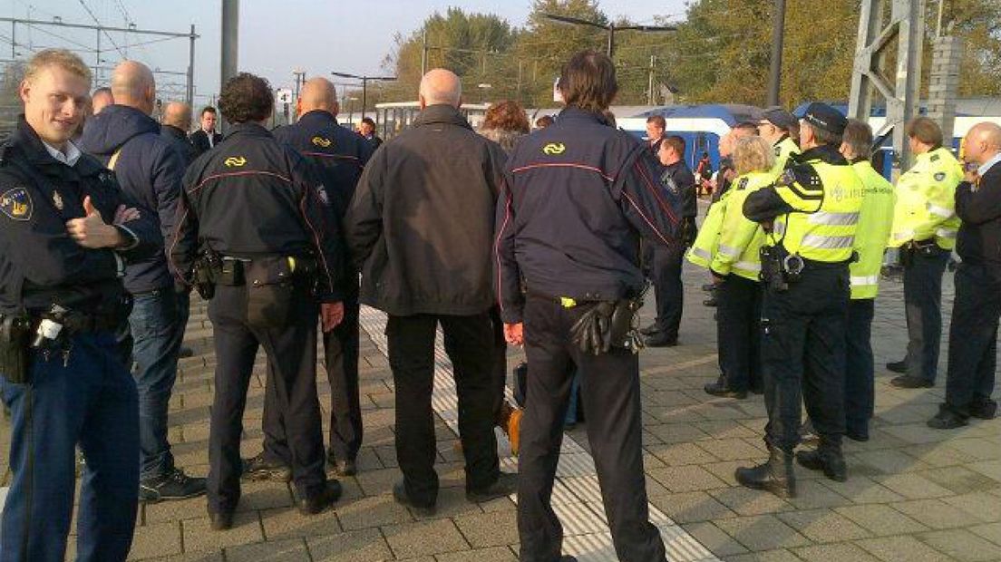 Controle op zwartrijden station Geldermalsen