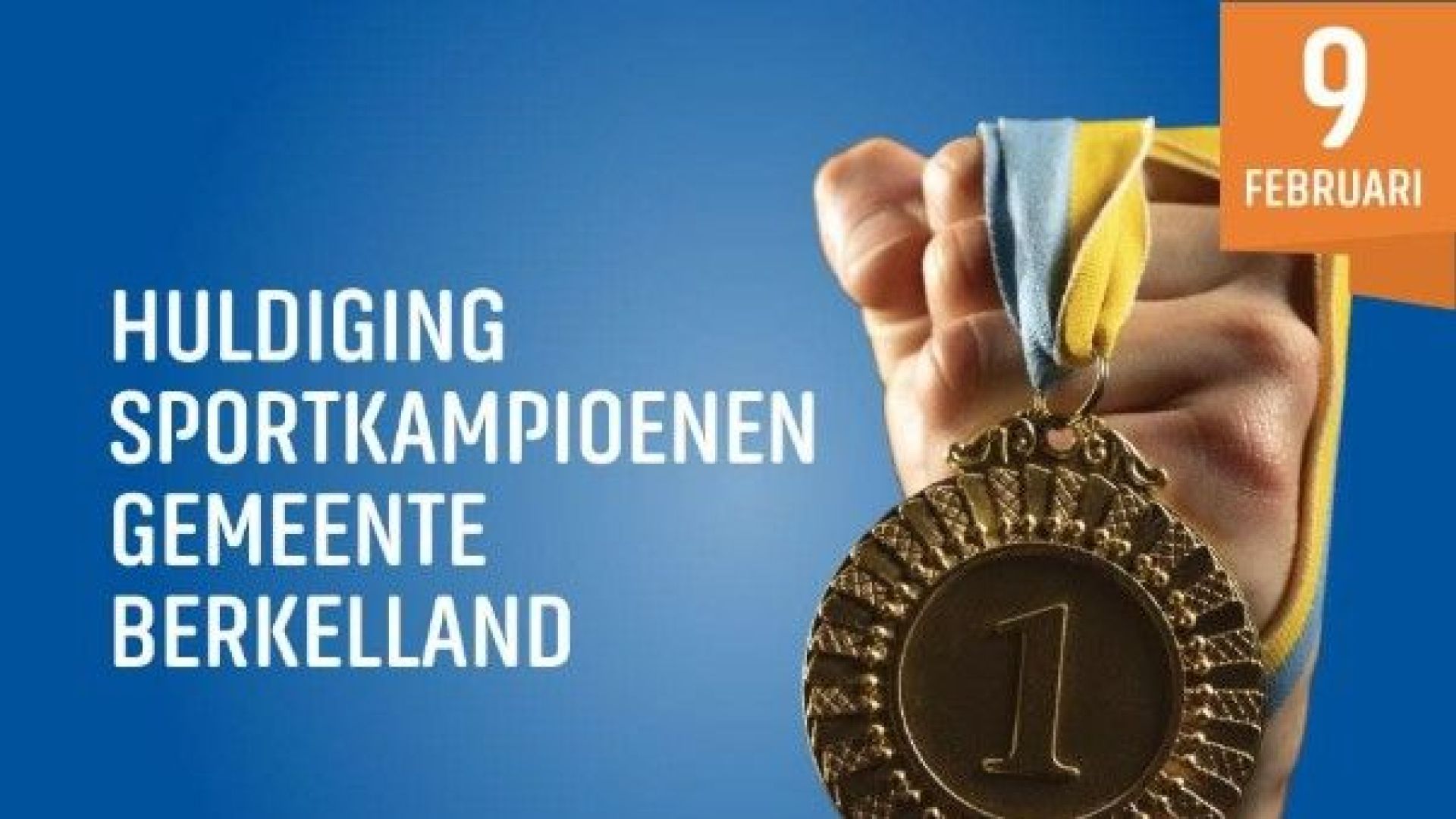 Huldiging sportkampioenen alsnog op 9 februari in Borculo.