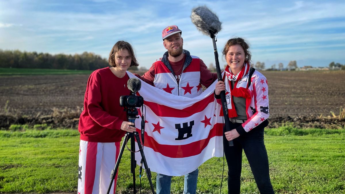 Drie jonge kunstmakers zochten uit wat het verhaal achter de Drentse vlag is