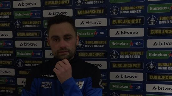 Menno Heerkes na uitschakeling in de beker: 'Dit kalenderjaar kon niet beter'