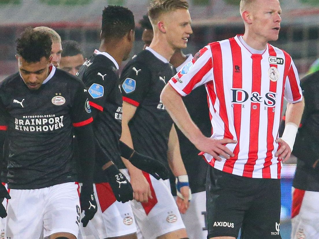 Tom Beugelsdijk tijdens Sparta-PSV eerder dit seizoen