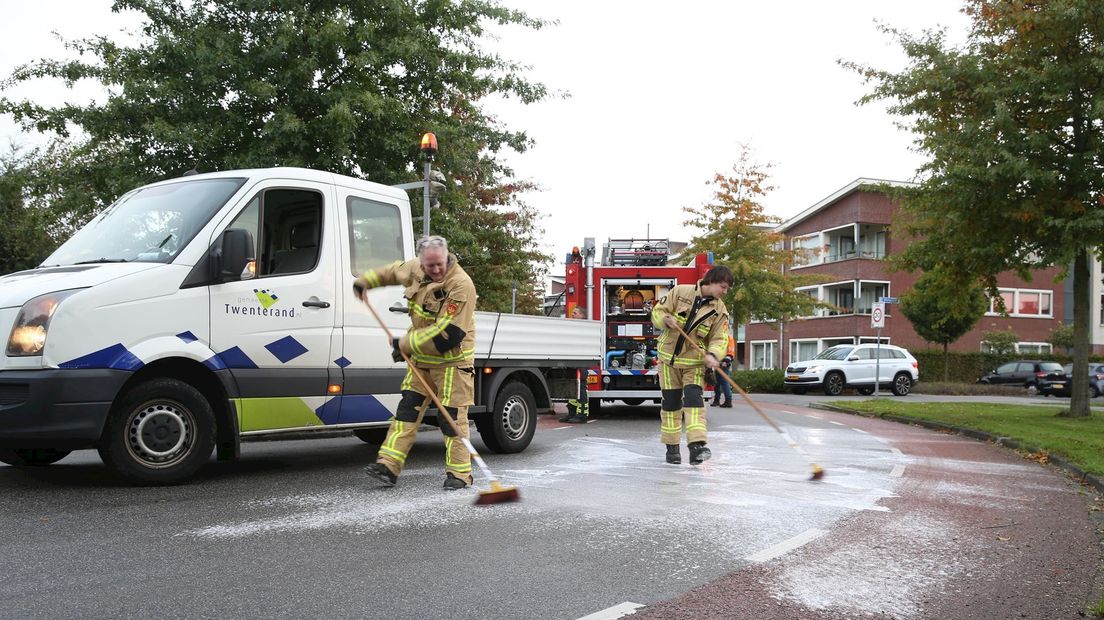 Schoonmaken van de weg