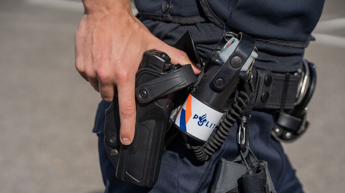 De politie loste een waarschuwingsschot in Apeldoorn.