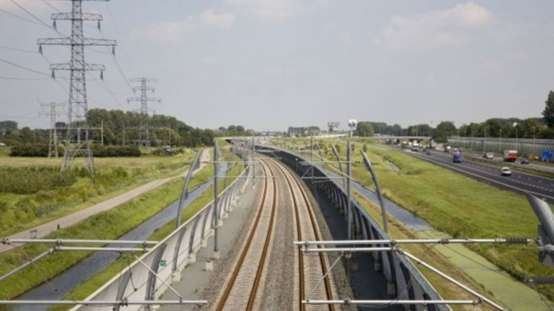 De Betuweroute bij Valburg.