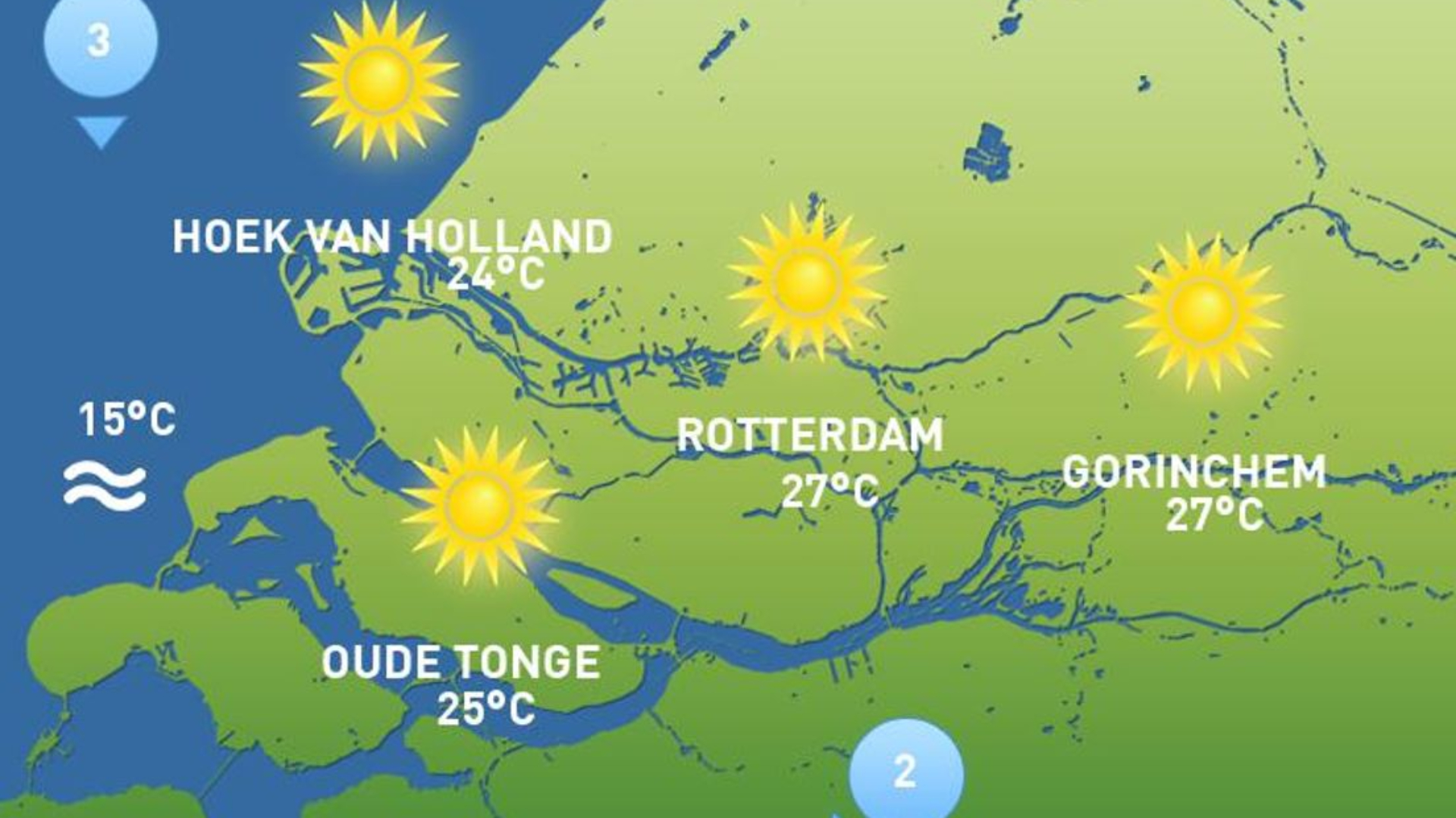 Het belooft vandaag weer een heerlijke dag te worden