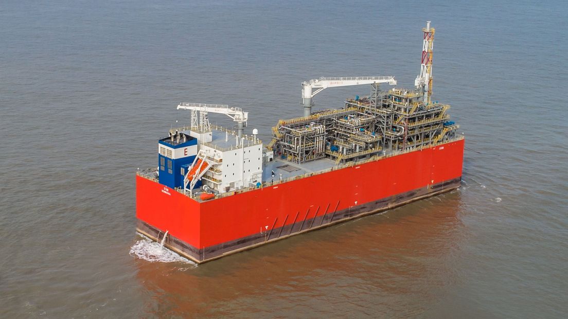 Het drijvende lng-platform S188 van Exmar