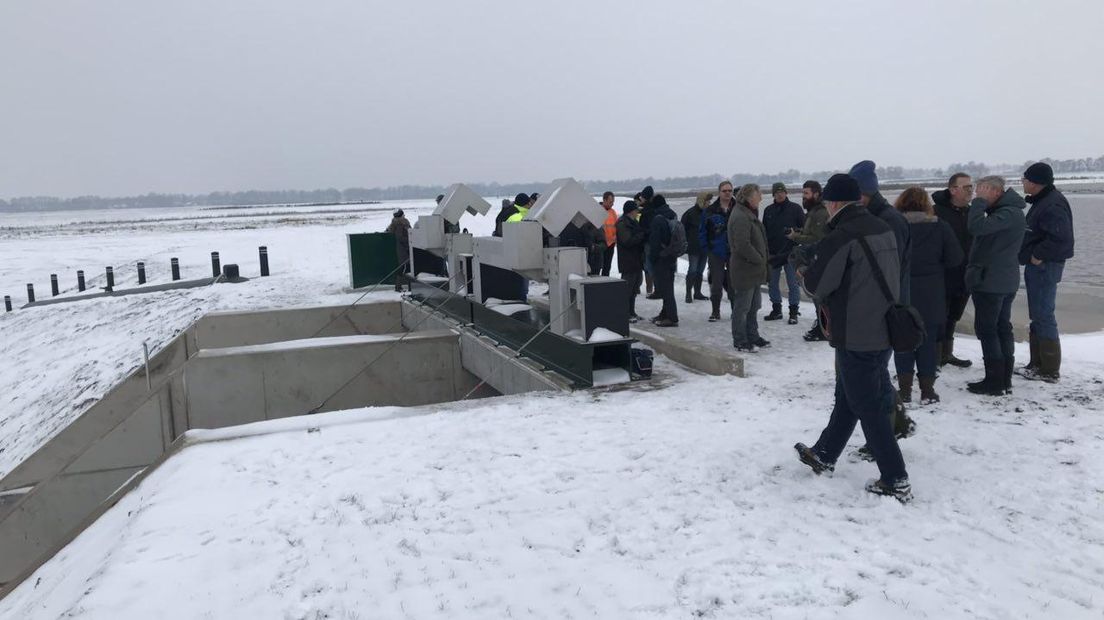 Het natuur- en bergingsgebied Tusschenwater wordt onder water gezet (Rechten: RTV Drenthe/Jeroen Willems)