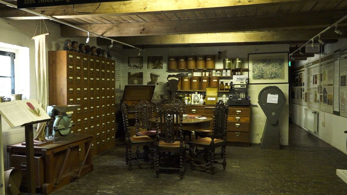 Historische kruidenwinkel van museum Veldzicht