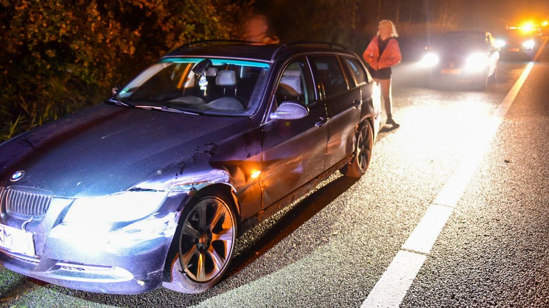 De auto in kwestie van het ongeval op de A7