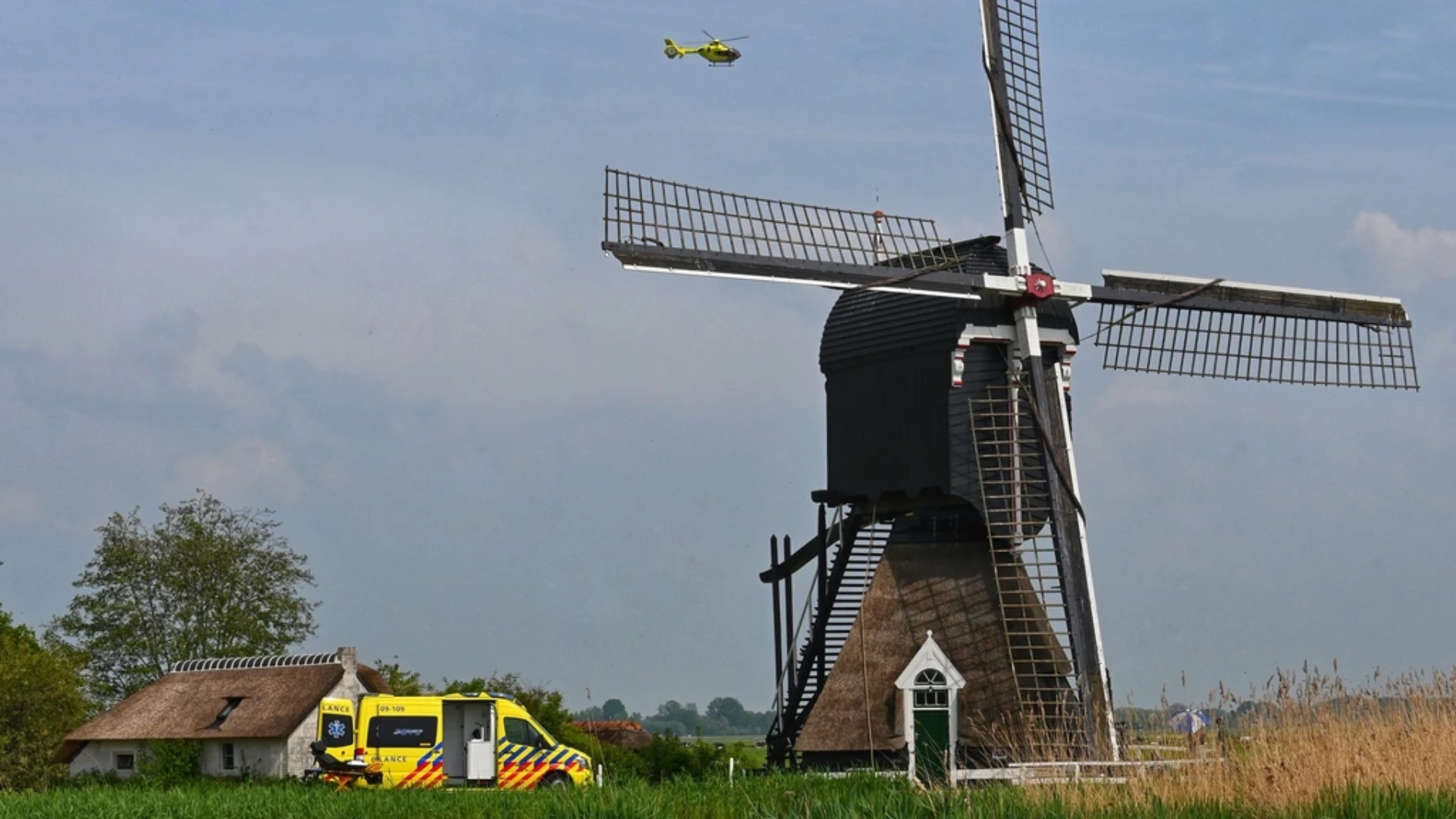 Het meisje (2) uit Kinderdijk raakte ernstig gewond na de klap van de molenwiek.