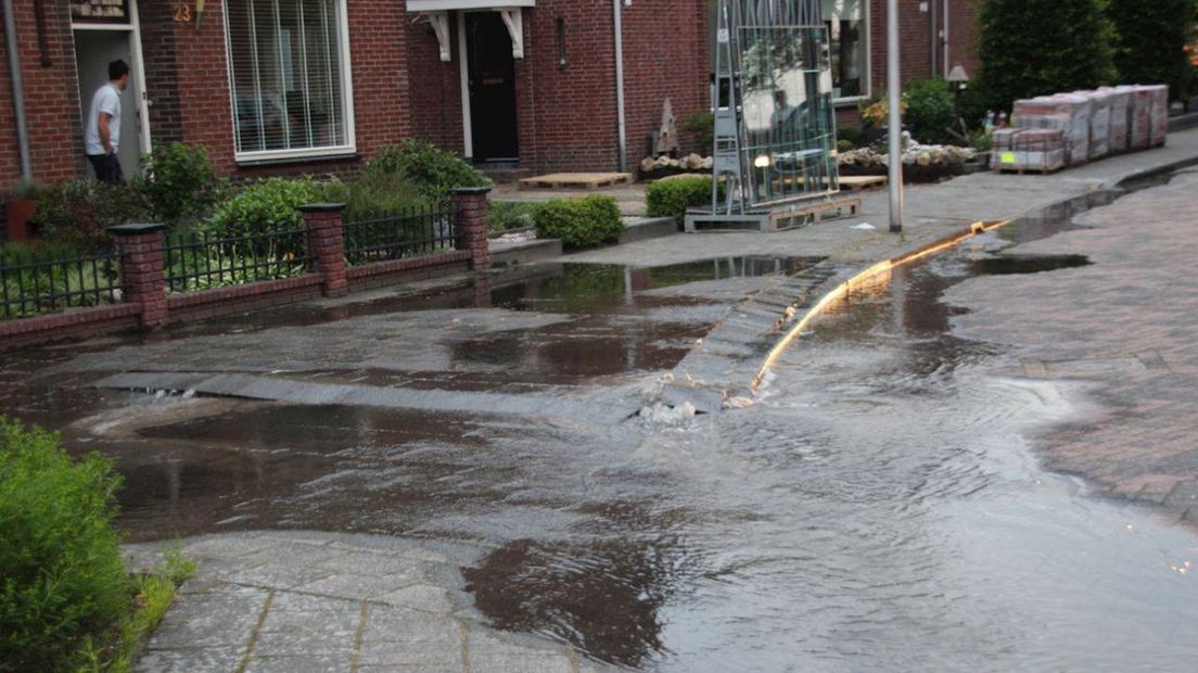 Waterleidingbreuk in Rijssen