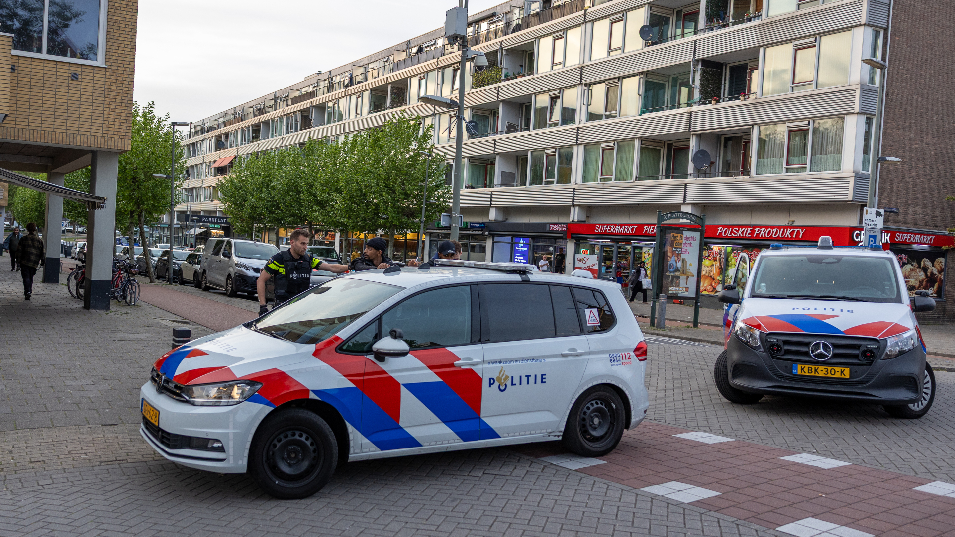Melding van schietpartij, twee personen aangehouden