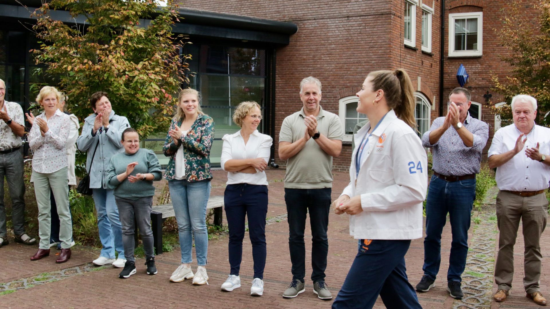 Waterpoloster Vivian Sevenich ging eind september nog even bij haar oude club Livo langs.