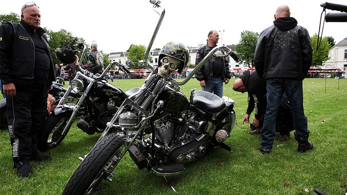 Bezoekers van de Harley-dag in 2015.